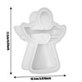 thumbnail image 2 of Nrmvnmi Cute Angel Silicone Mold Hollow Heart Angel Candle Molds for Candle Making Supplies Angels Resin Molds Aromatherapy Candle Mold Silicone Molds for Resin Concrete Plaster Epoxy Molds, 2 of 3