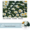 thumbnail image 2 of Daisy Polyester Non-Slip Machine Washable Bath Rugs Office Mat Floor Mats, 2 of 6
