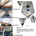thumbnail image 7 of 2 Pieces Buckle Free Adjustable Belt, No Buckle Invisible Elastic Belt for Jeans Pants - Black, 7 of 7