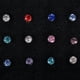 thumbnail image 2 of Juego de aretes y aretes para nariz FLhrweasw con diamantes de imitación acero inoxidable, 2 of 9