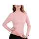 thumbnail image 1 of Qarigey Camisa térmica, ropa de abrigo, ropa interior de invierno, manga larga, cuello medio-alto, lana polar, al tacto, accesorio DIY, lencería Ropa interior Rosado SG Qarigey AP013715-03, 1 of 6