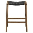 thumbnail image 5 of Modway Saoirse 26" Fabric & Wood Counter Stool in Black and Walnut (Set of 2), 5 of 10