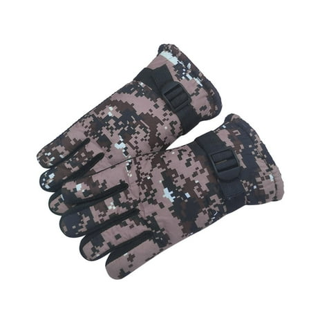 

JDEFEG Wool Mitten Kids Winter Warm Windproof Cold Weather Outdoor Sports Gloves for Boys Girls Fleece Snow Gloves Ski Gloves Skateboard Gloves Kids Polyester Yellow