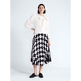 thumbnail image 2 of Free Assembly Women's and Women's Plus Bow Neck Sueded Terry Sweatshirt, Sizes XS-4X, 2 of 6