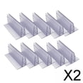 thumbnail image 1 of 2x Juego de 10 Soportes para Letreros, Tarjetas de Productos de Promoción Transparente, Soporte para Paneles de Números de Mesa, Soportes para Tarjeta 2 piezas, 1 of 8
