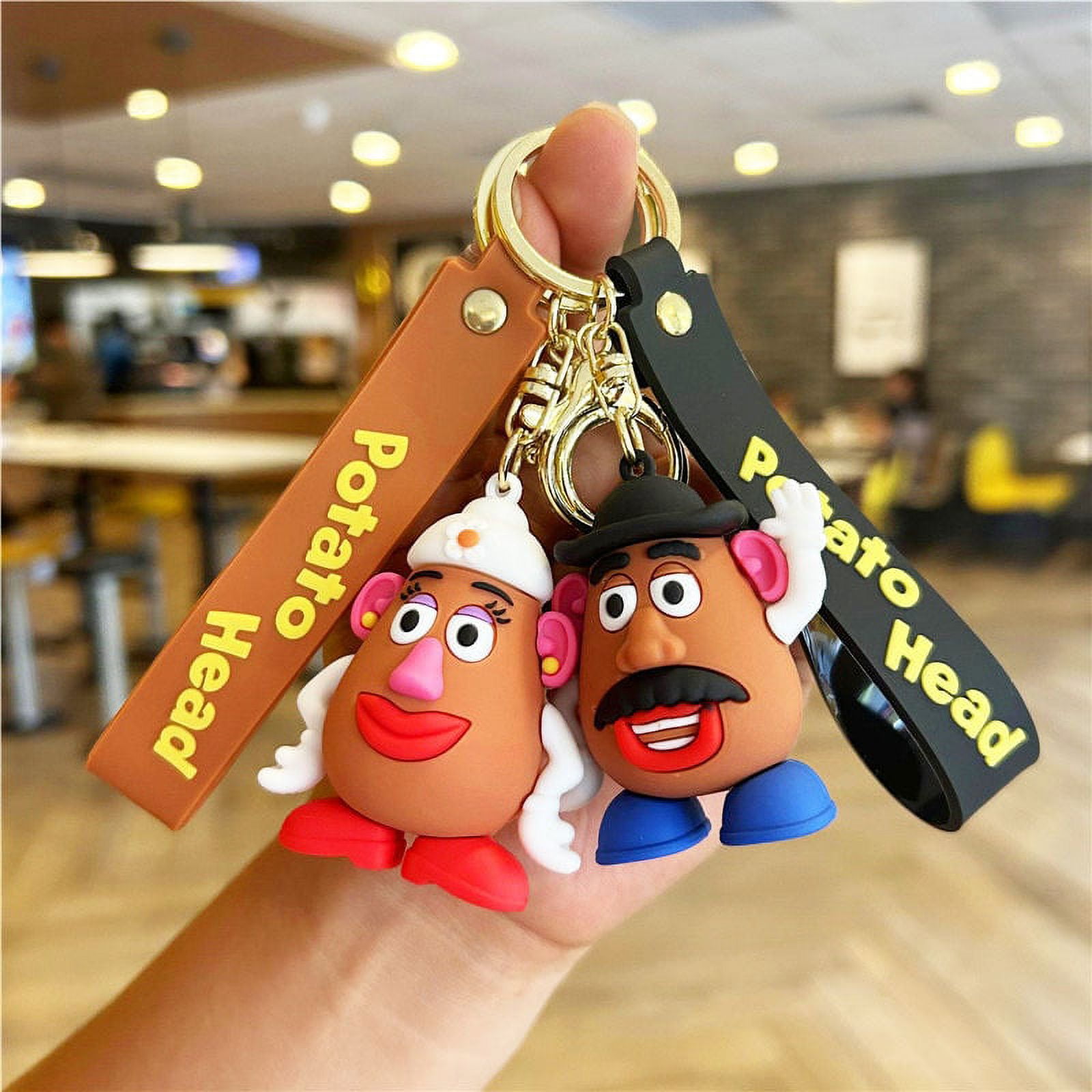 Cartoon Toy Story Keychain Cute Three Eyes Mr. Potato Head Keyring