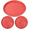 thumbnail image 2 of MasteelfCA 3pcs Chicken Feed Plates Food Containers Feeding Tray Pads Poultry Food Tray, 2 of 9