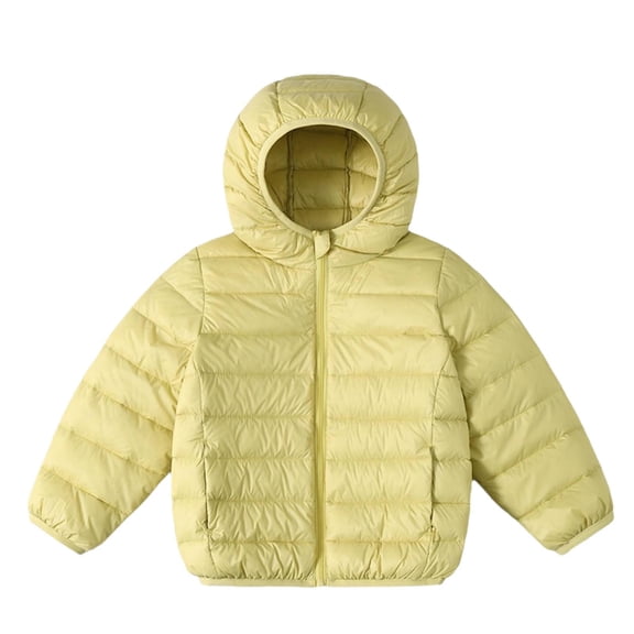 Lmnyox Kid's Puffer Coats Casual Thermal Long Sleeve Quilted Puffy Hooded Jackets Winter Outdoor Coats with Pockets