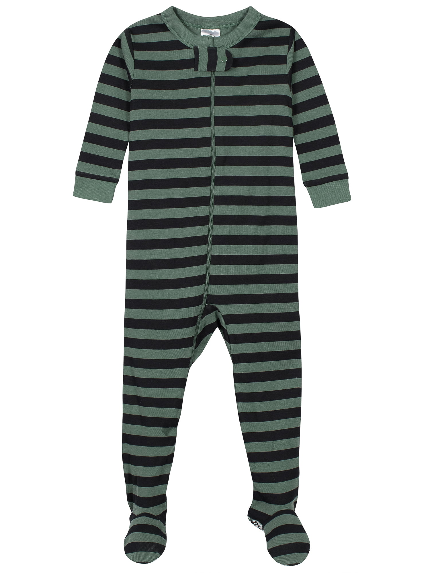 Gerber Baby & Toddler Neutral Snug Fit Footed Cotton Pajamas, 4-Pack, Sizes 0/3 Months-5T