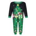 thumbnail image 2 of Christmas Family Pajamas Set Reindeer Pattern Tops And Pants, 2 of 9