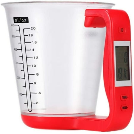 

Electronic scales Electronic measuring cup Kitchen scales Digital cup host cradle Temperature measuring cup with green LCD display