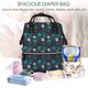 thumbnail image 5 of Disketp Animal Footprints Mochila de Pañales de Gran Capacidad con Múltiples Bolsillos, Mochila de Viaje Multifuncional para Bebé, Unisex, Moderna y Resistente, 5 of 6