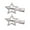 Silver, variant on Fvsianol Side Hair Clips Bangs Clips Hairpins Star Shape Hollow Out Solid Color Metal Stainless Non slip Elastic Strong Claw Polished Lightweight Bangs Clips