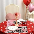 thumbnail image 5 of Table Place Mats Valentine'S Day Pinks Meal Mat Linen Printed Table Mat Home Kitchen Table Insulation Mat Quilted Placemats Square Placemats, 5 of 5