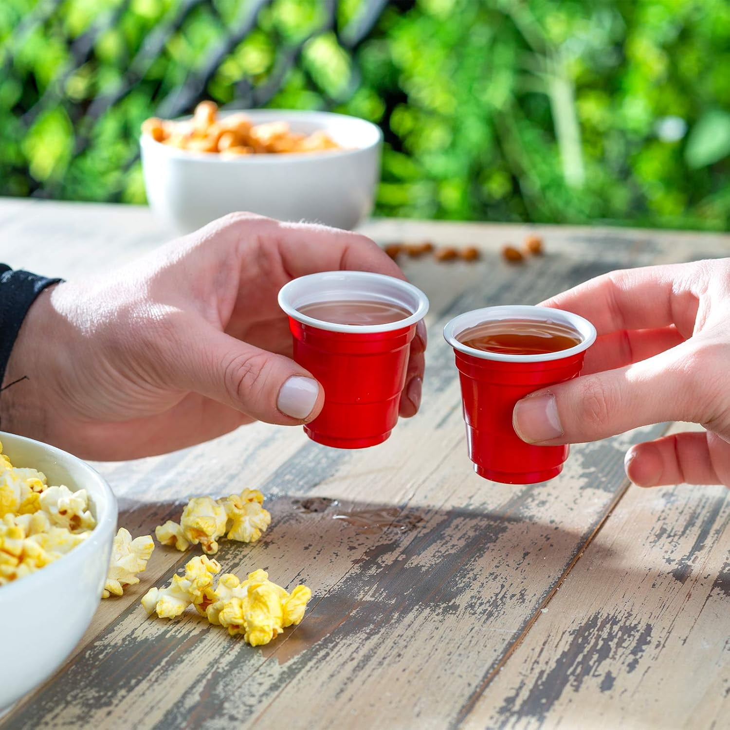 Disposable Plastic Party Cups, Red, 2 oz, 20 Count - Walmart.com