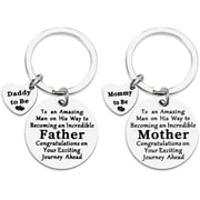 Mommy Daddy To Be Gift Keychain Pregnancy Announcement Gifts for Dad Mom Baby Shower Gifts for First Time Parents