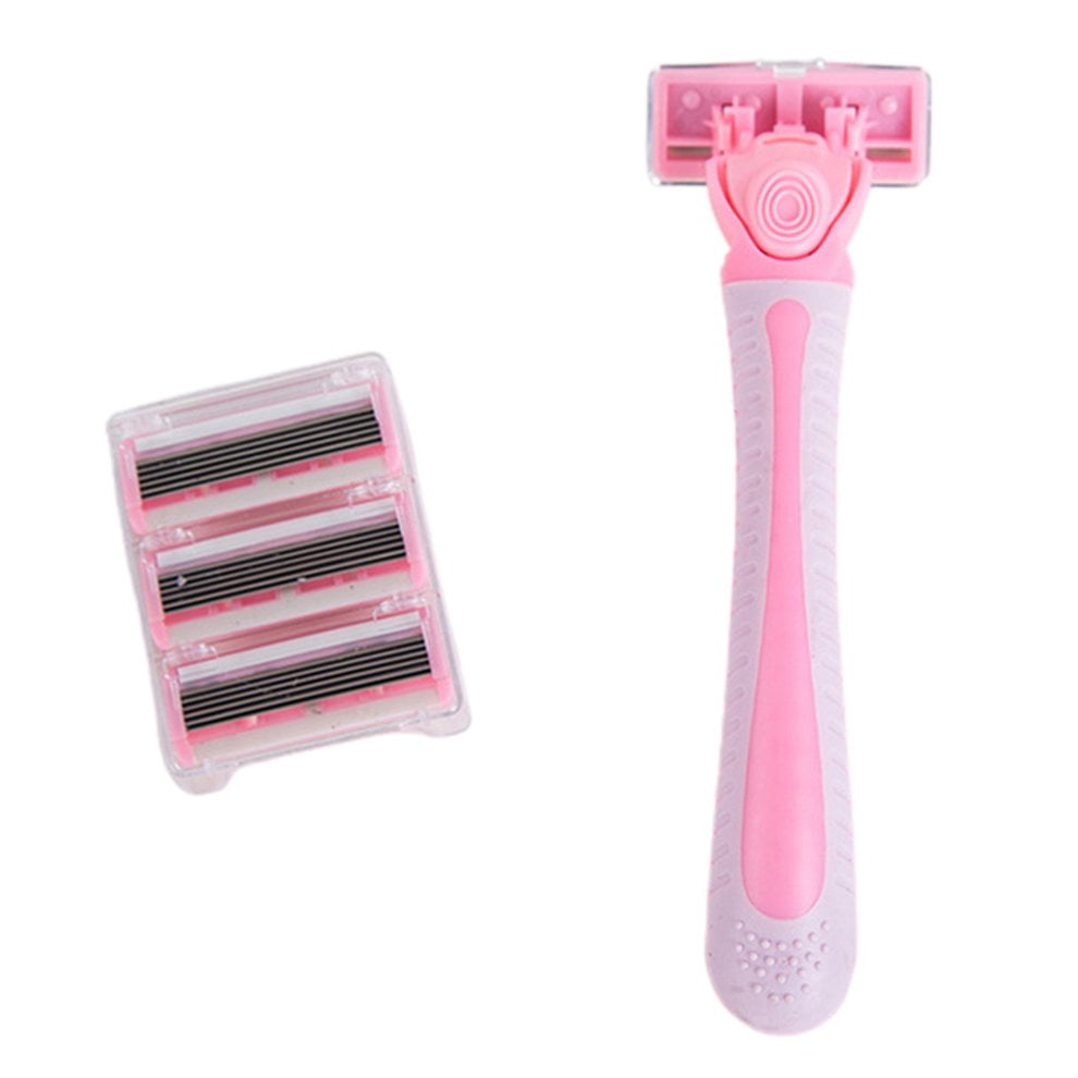 2 PACKS Stainless Steel Shaving Razor Antiskid Armpit Shaver Leg Pubic