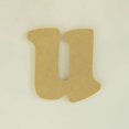 thumbnail image 2 of Package of 1, 6 Inch X 3/4" Thickness MDF Letter u in The Goudy Heavy Font, Thick, Lower Case for Art & Craft Project, Made in USA, 2 of 4