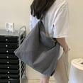 thumbnail image 7 of Women Corduroy Tote Bag Large Shoulder Hobo Bag for Women Boho Casual Handbag Purse, 7 of 7