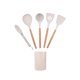 thumbnail image 1 of Espátula de silicona con mango de madera, cuchara sopera, pala para saltear, juego de utensilios de cocina antiadherentes, complemento de cocina, resistente a altas temperaturas, apto para, 1 of 9