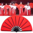 thumbnail image 3 of Dianhelloya Vibrant Lightweight Folding Fan for Dance Performances, Stage Props, Parties - Portable Handheld Cooling Accessory with Ergonomic Handle (33cm, Multi-Color), 3 of 8