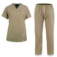 thumbnail image 3 of KM51L - Kolossus Women's Cotton Poly Blend Medical Scrubs Set, 3 of 11