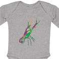 thumbnail image 4 of Inktastic Mardi Gras Crayfish Artsy Boys or Girls Long Sleeve Baby Bodysuit, 4 of 5