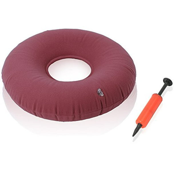 Inflatable Donut Cushion for Hemorrhoid Bed Sores Coccyx & Tailbone