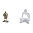 thumbnail image 1 of Escultura Abstracta Europea De Un Caballero Pensador. Adorno Creativo De Escritorio. Figura Decorativa Para La Entrada, Sala De Estar, Mesa, Estante, Oficina Y Hogar., 1 of 8