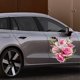 thumbnail image 4 of CaiYueKe Waterproof Vinyl Car Stickers Decorative Floral Rose Design Auto Exterior Body Decals for Vehicle Window Bumper Laptop Wall Tile Bathroom Home Decor Removable Adhesive Art Sticker, 4 of 7