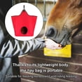 thumbnail image 3 of Soidarity Bolsa de alimentación lenta para animales, tela Oxford, bolsa de gran capacidad para colgar, bolsa de almacenamiento de paja, bolso Cuidado ecuestre y deportes Rojo Soidarity OD025172-04, 3 of 6