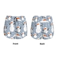 thumbnail image 5 of Lsque Happy Snowmen Snowfall Printed Women's Running Shorts with Liner Pockets,Elastic Quick Dry Workout Athletic Gym Yoga Shorts,Womens High Waist Shorts-XX-Large, 5 of 9
