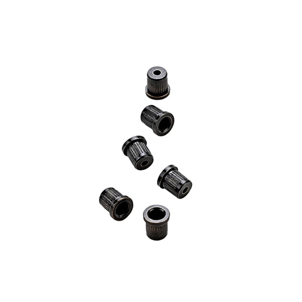 Eigraketly Virolas de cuerda de 6 piezas, estudio negro, pieza de instrumento pequeño exquisito, repuesto de guitarra eléctrica, repuesto de fijador de Accesorios para instrumentos musicales Eigraketly OD028174-00