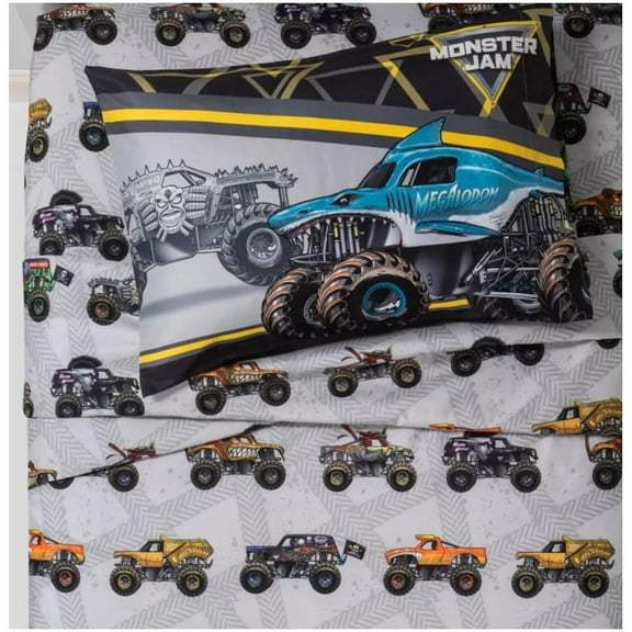 Monster Jam Twin Sheet Set