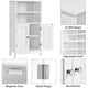 thumbnail image 3 of Armario Baño Columna Mueble Baño Suelo Madera para Cocina Armario de Almacenaje Organizador, 3 of 5