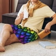 thumbnail image 4 of Daiia Dragon Scales Mens Woven Stretch Pajama Short,Short Pajama Pants-XX-Large, 4 of 9