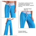 thumbnail image 4 of Pantalones de mujer Pantalones con diseño de lazo de cintura alta Pantalones Poliéster Lavado a máquina para deportes en casa 2046 S, 4 of 5