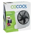 O2COOL 5 inch Portable Battery Operated Personal Fan, 2 Speed, Gray