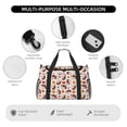 thumbnail image 4 of Disketp Turkey And Thanksgiving2 Bolsa de Viaje Tipo Duffle, Bolso de Mano para Fin de Semana para Mujer, Bolsa de Gimnasio Ligera para Hombre, Esencial para Viajes, 4 of 7