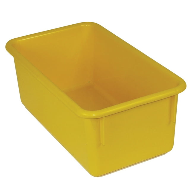 Pochette de Rangement Sans Couvercle, Jaune, Pack de 5