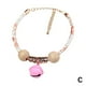 thumbnail image 3 of Pulsera envolvente de piedra de ojo de tigre natural/turquesa con múltiples capas de piedra natural circular, 3 of 7