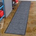 thumbnail image 2 of Collections Etc Extra-Long Tufted Stripe Design Non-Slip Utility Runner Rug, 2 of 8