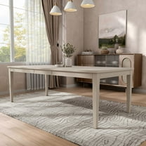 Furniture of America Don 90" Removable Leaf Extendable Dining Table, Light Oak