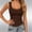 Brown, variant on DuoJiaJ Womens Ribbed Tank Top, Solid Color Sleeveless Casual Top Beige L