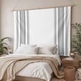 thumbnail image 3 of Grey Striped Large Tapestry for Bedroom Wall Hanging Tapestry,Modern White Striped Abstract Art Aesthetics Ceiling Backdrop Tapestries Poster Blanket Wall Decor for Teens Room Living Room 85" x 90", 3 of 8