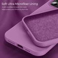 thumbnail image 4 of IBAOLEA Compatible with iPhone 12 Pro Max Case,Premium Soft Liquid Silicone Rubber Full-Body Protective Shockproof Case with Soft Anti-Scratch Microfiber Lining,6.7 inch (Lilac Purple), 4 of 7