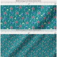 thumbnail image 2 of Soimoi Green Cotton Cambric Fabric Bubbles,Starfish & Tangfish Ocean Fabric Prints By Yard 56 Inch Wide, 2 of 7