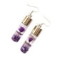 thumbnail image 1 of Pendientes colgantes Qarigey para mujer joyería de compromiso color morado 1 par, 1 of 6