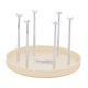thumbnail image 4 of Soporte para tazas de 6 ganchos, estante de almacenamiento con bandeja de drenaje, colgador de taza de agua creativo extraíble para baño, soporte de Beige Gloria Titular de la taza, 4 of 7