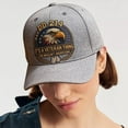 thumbnail image 3 of WKSCLPAI Veterans' Pride Hat, DD-214 Military Adjustable Baseball Cap, Eagle Printed Commemorative Veterans Day Baseball Cap(Gray), 3 of 6